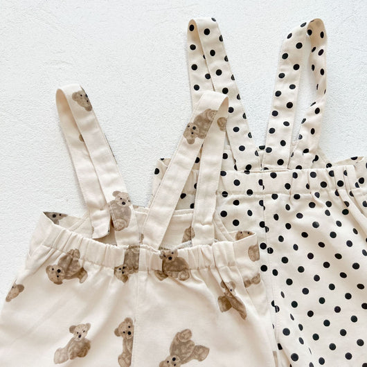 Pantalones con Tirantes Estampado Osito para Bebé y Niño Pequeño - Image 4