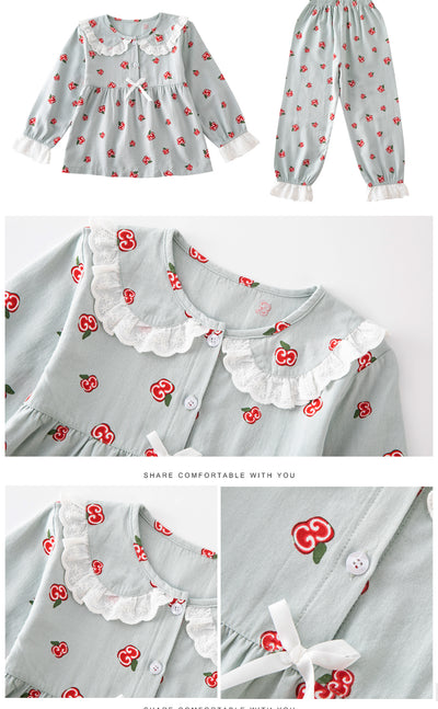 Pijama Infantil de Algodón con Diseño Animado para Niñas - Image 12