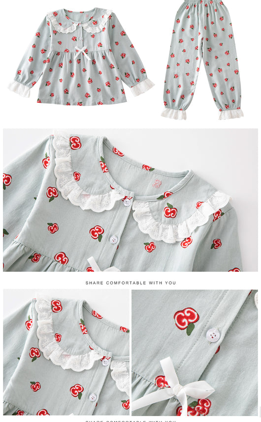 Pijama Infantil de Algodón con Diseño Animado para Niñas - Image 12