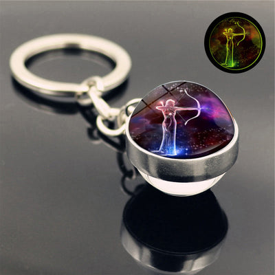 Llavero Luminoso de Cristal Doble Cara - Colgante Brillante - Image 22