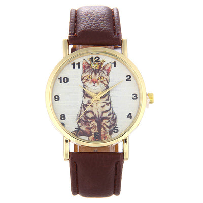 Reloj con Patrón de Gatito Adorable en Cuclillas - Image 5