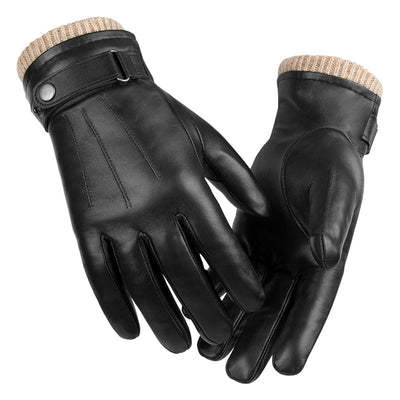 Guantes de Invierno en Piel de Oveja Forrados en Polar, Resistentes al Viento - Image 6