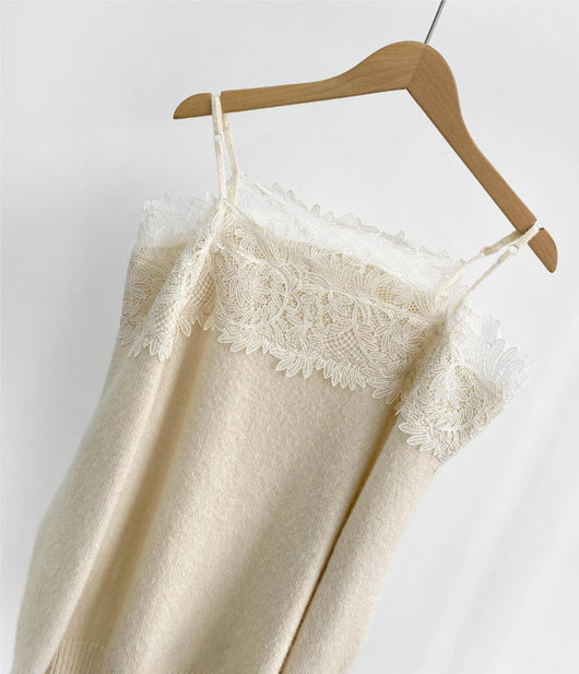 Suéter Suelto de Encaje Hombros Descubiertos para Mujer - Image 13