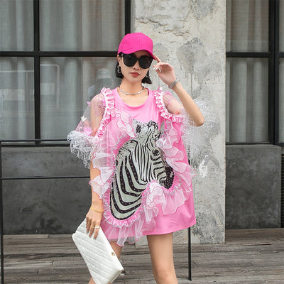 Blusa de Malla para Mujer - Manga Corta Transpirable - Image 11