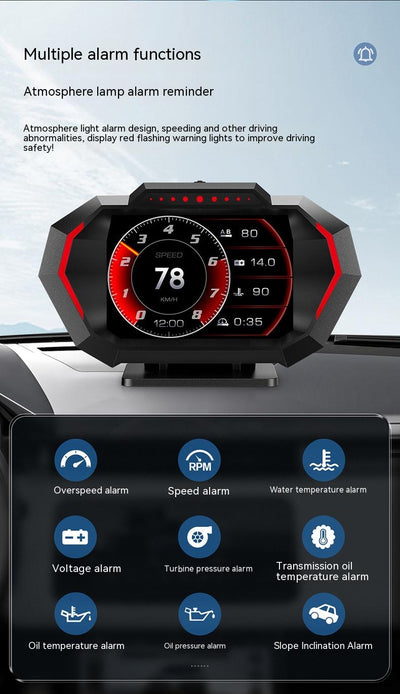 Pantalla HUD Multifuncional P24 para Automóvil - Image 4