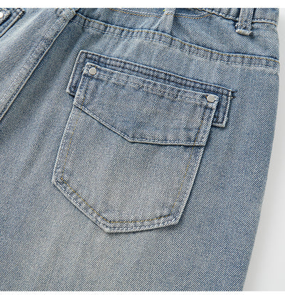 Jeans Rectos Anchos Estilo Americano para Hombre - Image 12