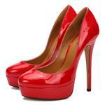 Zapatos de Tacón Alto Escotados para Mujer Talla Grande sin Cordones - Image 5