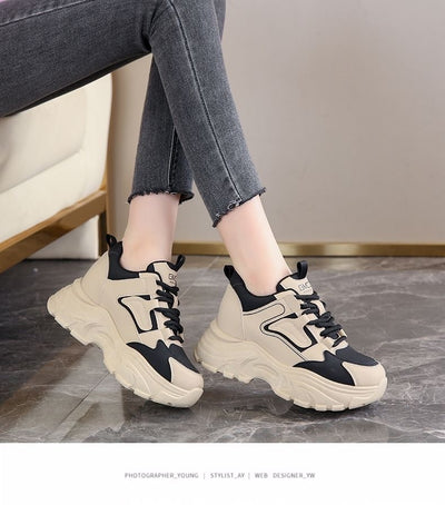 Zapatillas Dad Shoes con Plantilla Elevadora para Mujer - Suela Gruesa Otoño Primavera - Image 12