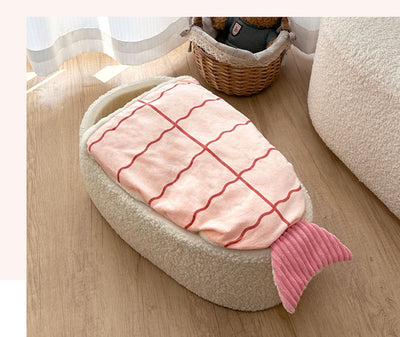 Cama Térmica para Mascotas Estilo Sushi - Nido Removible Todo Clima - Image 9
