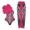 Rojo Rosa L Traje