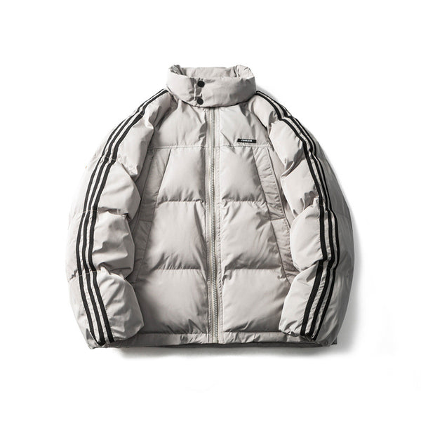 Chaqueta Abrigada de Rayas para Hombre