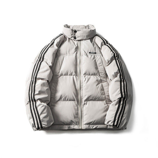 Chaqueta Abrigada de Rayas para Hombre