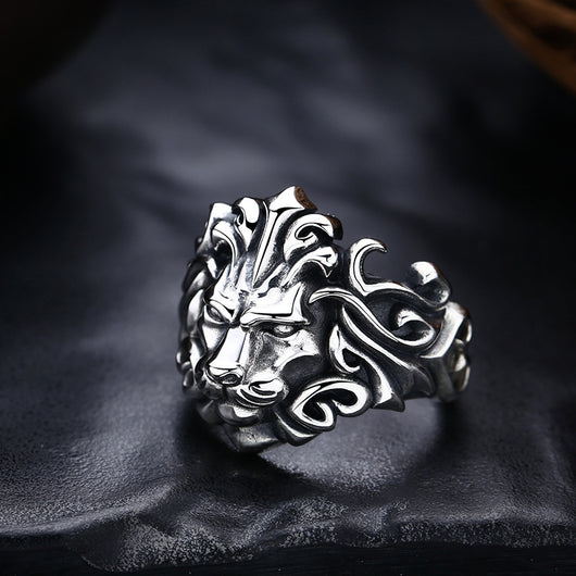 Anillo Vintage Cabeza de León Agresivo - Image 8