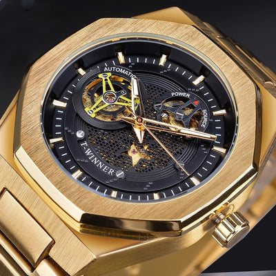 Reloj Automático de Movimiento Mecánico con Diseño Hueco - Image 6