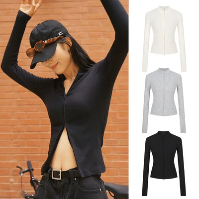 Cardigan Ajustado con Cuello de Pie y Cintura Marcada - Image 19