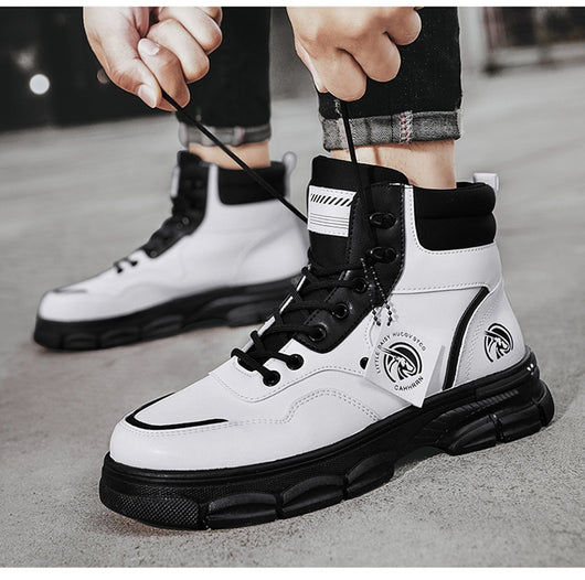 Botas Martin Altas Estilo Británico Casual para Hombre - Image 14