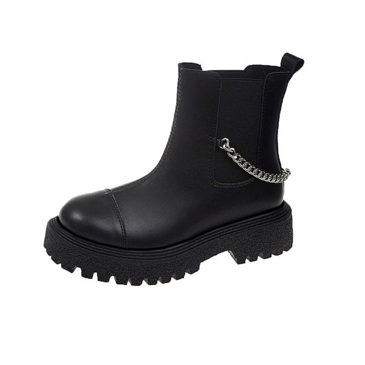 Botas Casuales Cortas para Mujer con Cadena y Suela Gruesa - Image 5