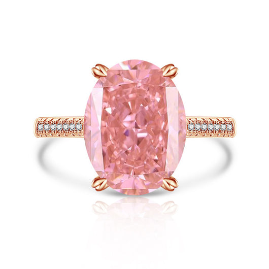 Anillo Versátil de Diamante Hielo Floral en Carbono Alto para Mujer - Image 21