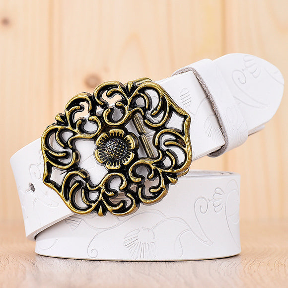 Pantalón Casual Ancho Estilo Coreano con Cinturón para Mujer