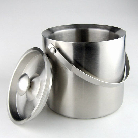 Enfriador Portátil de Acero Inoxidable con Aislamiento Doble y Tapa
