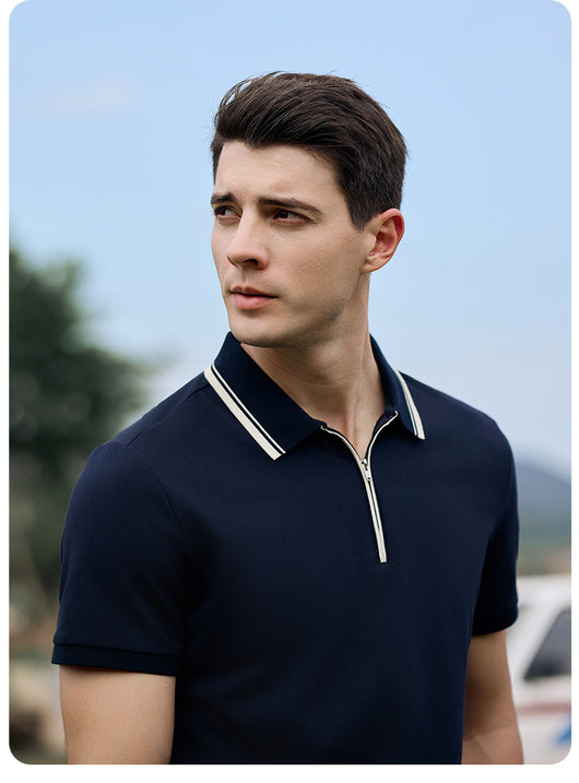 Polo Casual de Manga Corta con Cuello para Hombre - Image 15