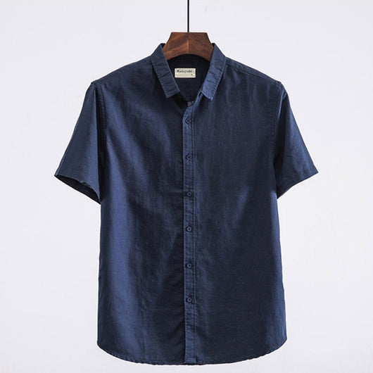 Camisa Casual de Lino con Cuello Cuadrado - Manga Corta Verano - Image 7