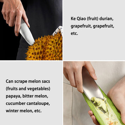 Pelador Multiusos de Acero Inoxidable 304 - Rallador y Cuchillo Descascador para Frutas y Verduras - Image 13