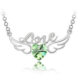 Collar Corazón de Cristal con Alas de Ángel - Símbolo de Amor - Image 7