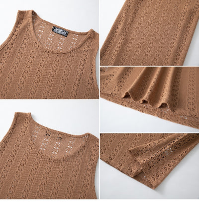 Chaleco Suelto Cuello Redondo Estilo Playa Casual - Image 16