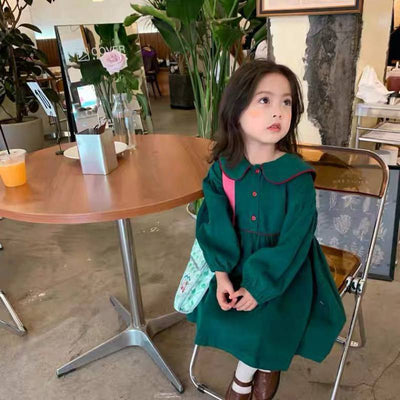 Vestido Princesa Estilo Occidental para Niña - Ropa de Otoño