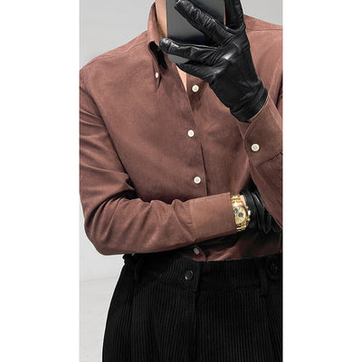 Camisa Italiana de Cuello Puntiagudo Manga Larga para Hombre - Image 3
