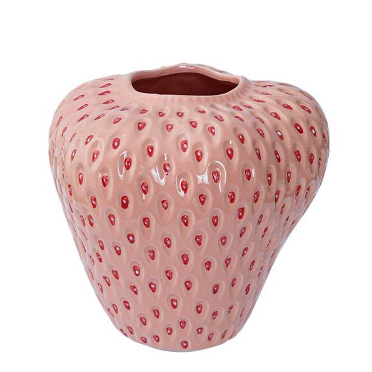 Florero de Cerámica Artesanal con Diseño de Fresa - Image 11