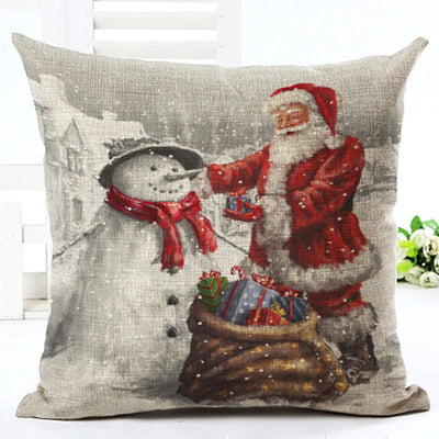 Funda de Almohada Navideña con Diseño de Papá Noel - Image 7