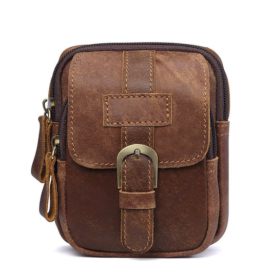 Bolsos de Cintura Retro en Cuero para Hombre - Image 5