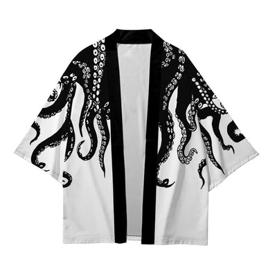 Camisa Suelta Hombre Estampado 3D Pulpo - Image 7