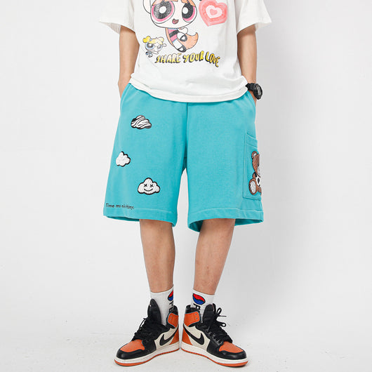 Pantalones Sueltos Estilo Urbano con Estampado para Parejas - Image 5