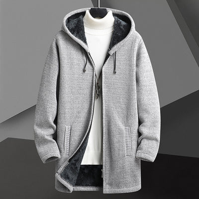 Cardigan Sudadera con Capucha y Forro Polar para Hombre - Abrigo Medio - Image 3