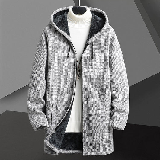 Cardigan Sudadera con Capucha y Forro Polar para Hombre - Abrigo Medio - Image 3