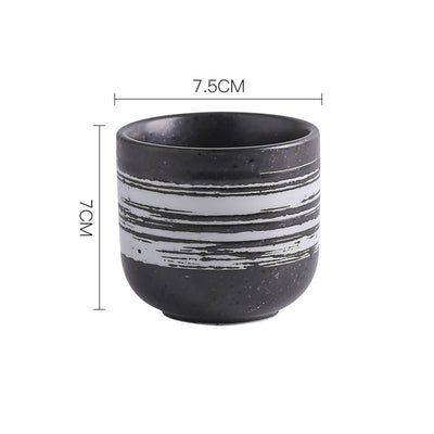 Taza de Té de Cerámica Artesanal Estilo Hotel Japonés - Image 17