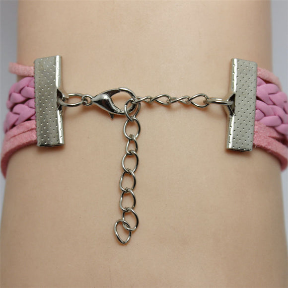 Reloj Pulsera Doble Corazón Tejido Multicapa - Acero Aleado