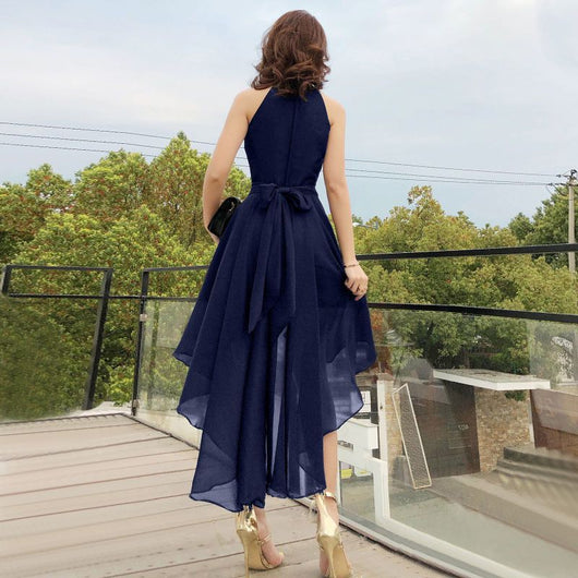 Vestido Halter de Gasa Elegante para Dama - Image 11