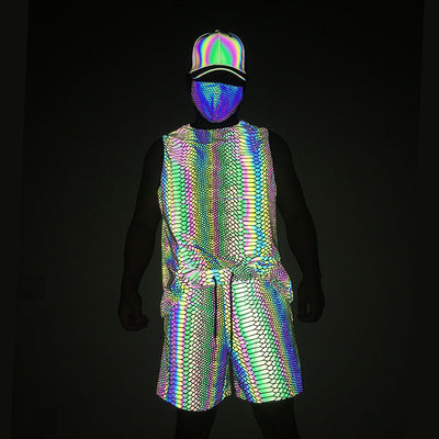 Conjunto Deportivo Reflectante: Tank Top y Shorts para Entrenar - Image 2