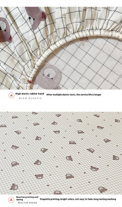 Sábana Ajustable Infantil de Algodón Puro con Diseño Cartoon - Image 28