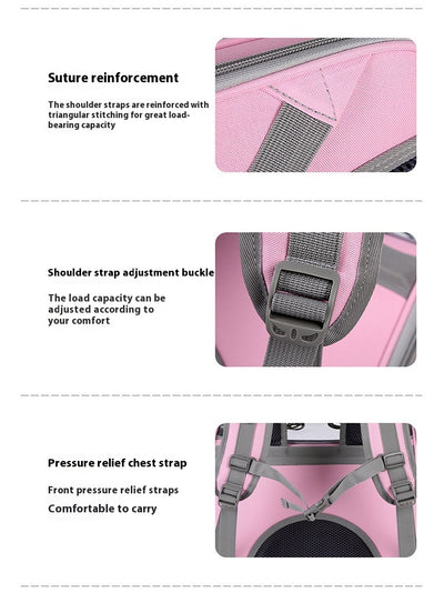 Mochila Transportadora Transparente para Mascotas - Diseño Respirable y Espacioso - Image 14