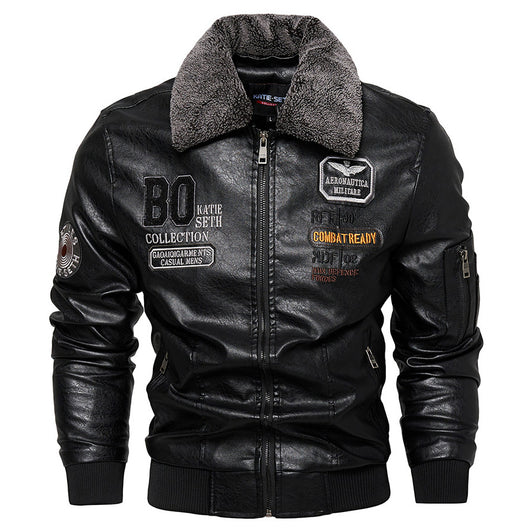 Chaqueta de Cuero Slim Fit para Hombre - Estilo Casual Moderno - Image 6
