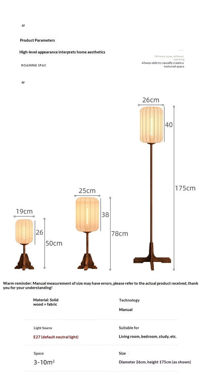 Lámpara de Piso Estilo Chino para Sala de Té Zen - Image 9