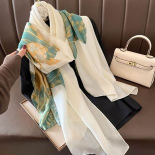Pañuelo de Seda Mulberry Cuadrado para Mujer - Colección Primavera - Image 13