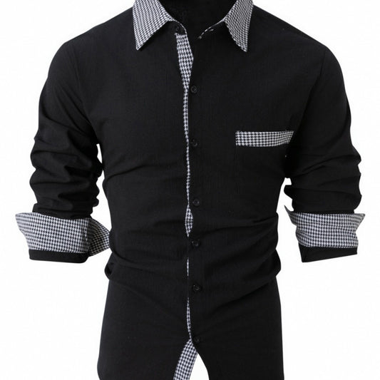 Camisa Casual de Manga Larga para Hombre