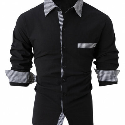 Camisa Casual de Manga Larga para Hombre