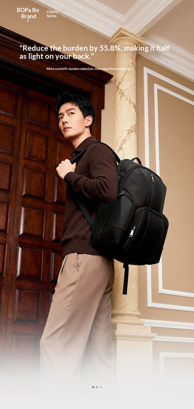 Mochila Ejecutiva Multifuncional para Hombre con Descarga de Peso - Image 11